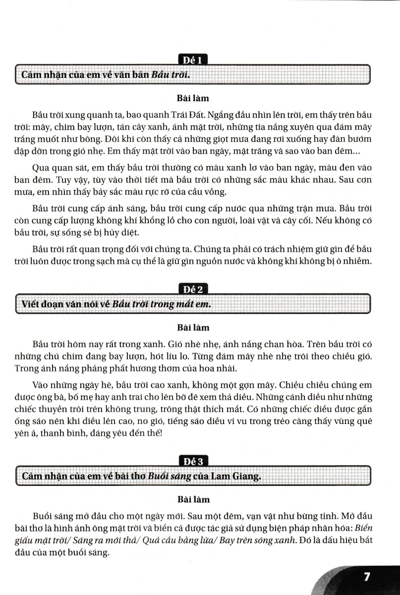 những bài làm văn mẫu 3 - tập 2 (kết nối) - Ảnh 7