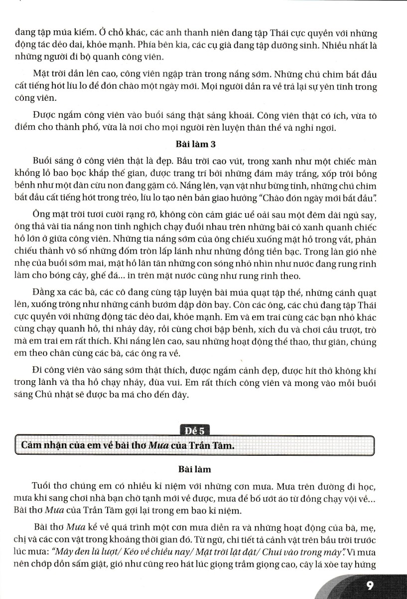 những bài làm văn mẫu 3 - tập 2 (kết nối) - Ảnh 9