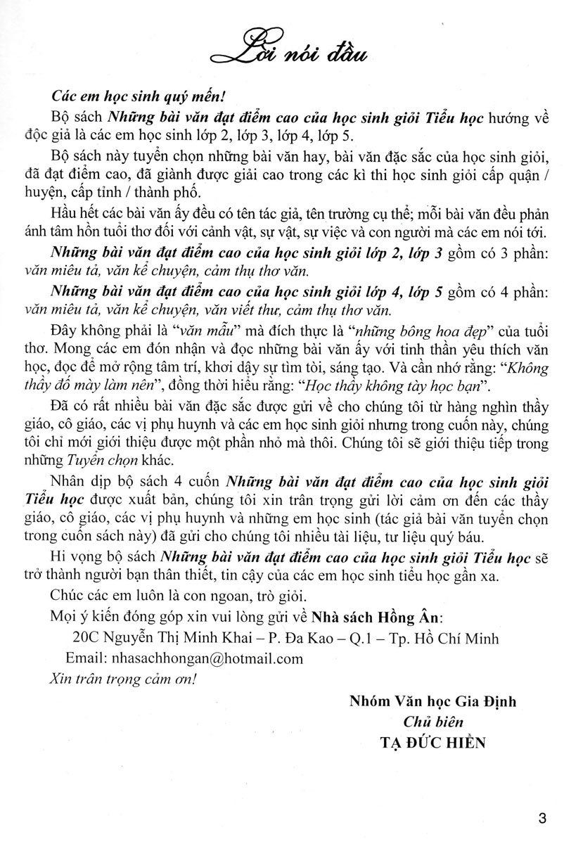 những bài văn đạt điểm cao của học sinh giỏi lớp 4 (dùng chung cho các bộ sgk hiện hành) - Ảnh 3