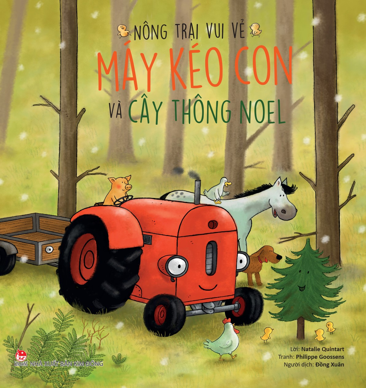 nông trại vui vẻ - máy kéo con và cây thông noel - Ảnh 2