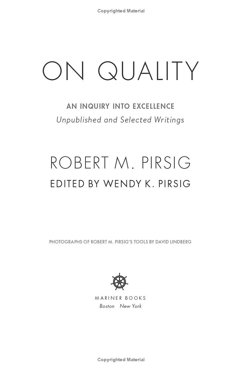 on quality: an inquiry into excellence: unpublished and selected writings - Ảnh 6
