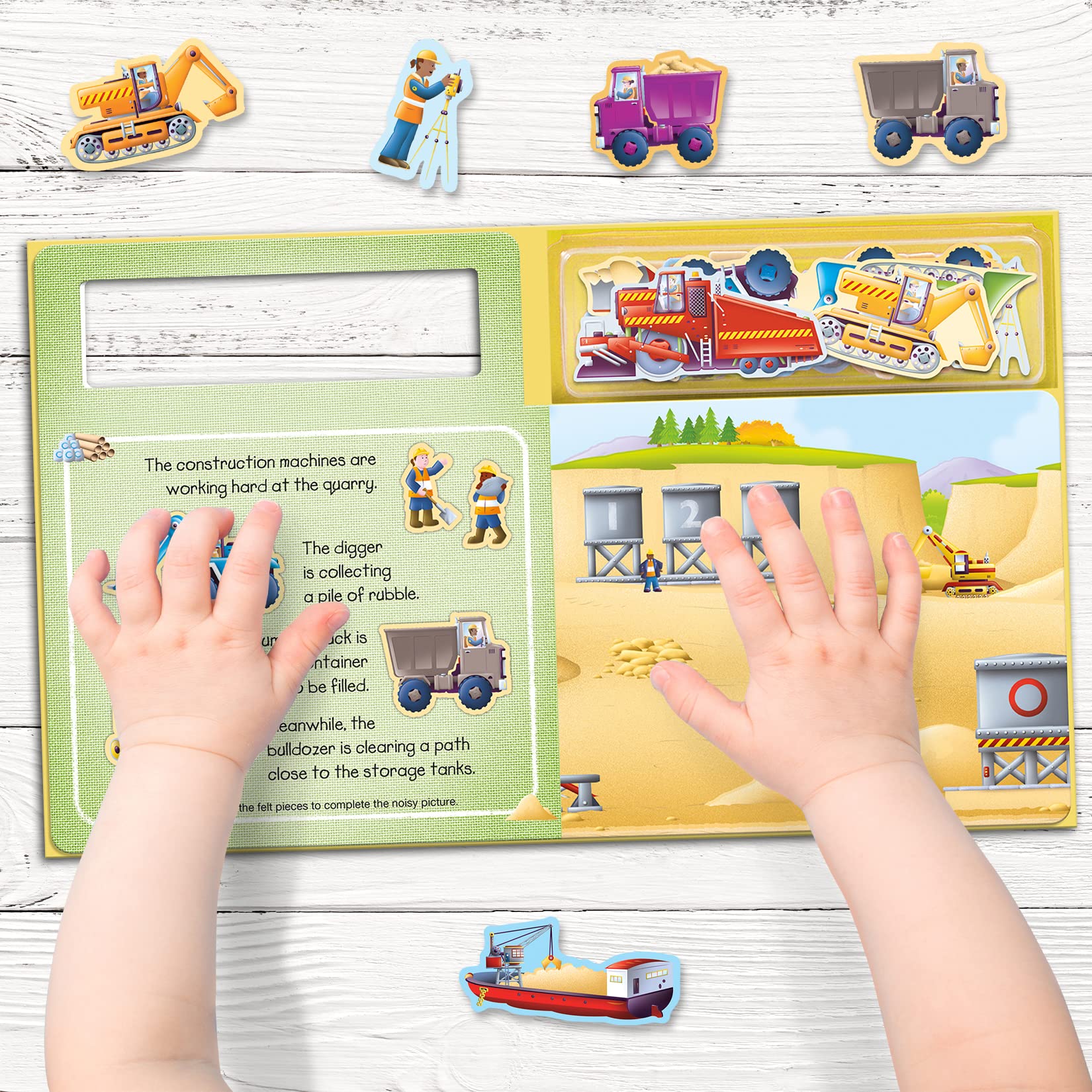 play felt - construction site - Ảnh 3