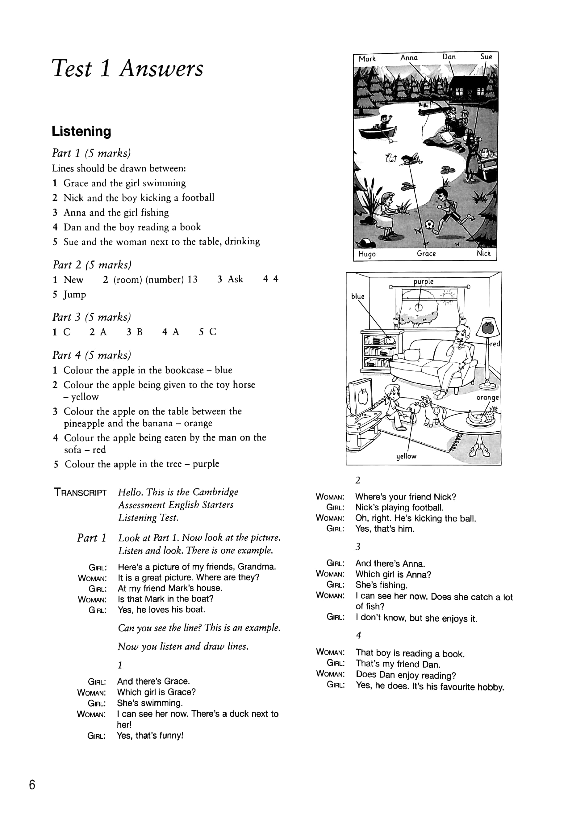 pre a1 starters 3 answer booklet: authentic examination papers - Ảnh 6