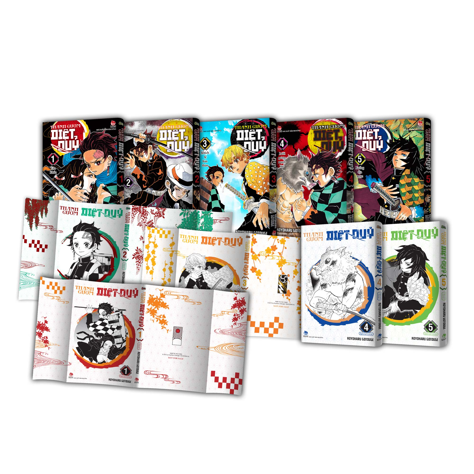 Premium Boxset Thanh Guom Diet Quy - Kimetsu No Yaiba (Hop 23 Tap) - Tang Kem 23 Bia Ao Dac Biet + 1 Shikishi - Ảnh 3