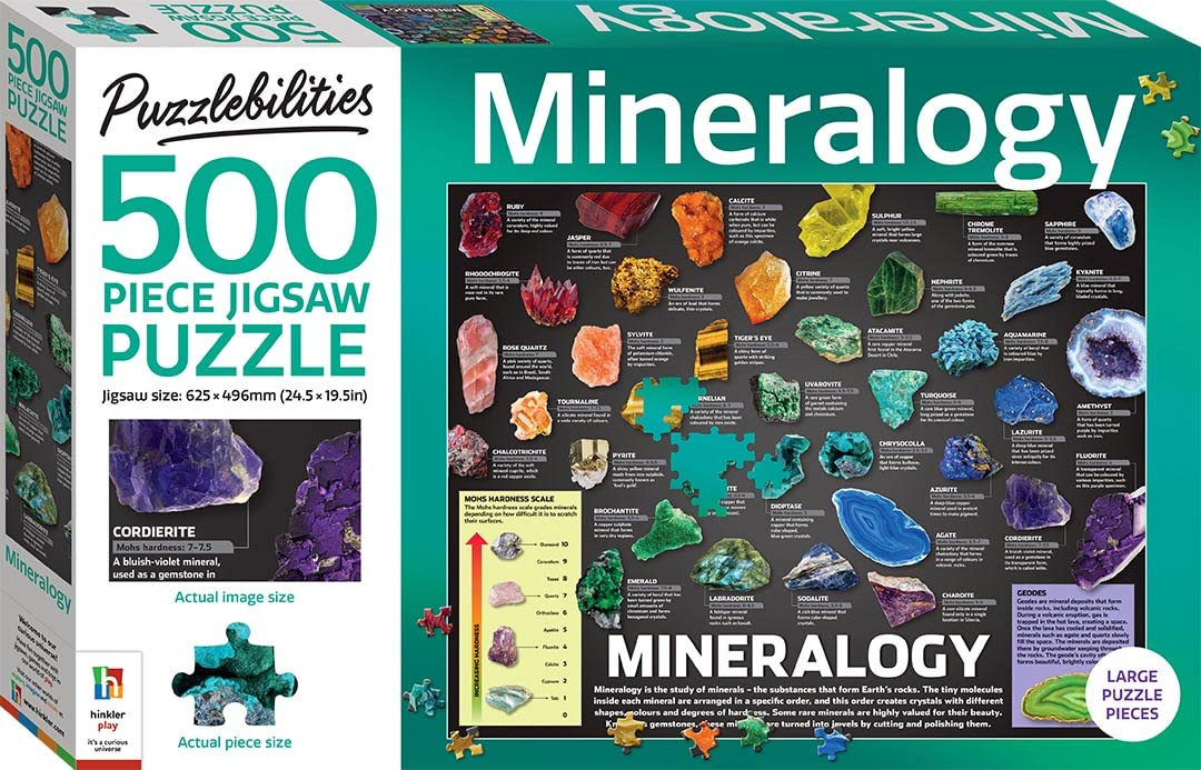 puzzlebilities mineralogy 500-piece jigsaw - Ảnh 2