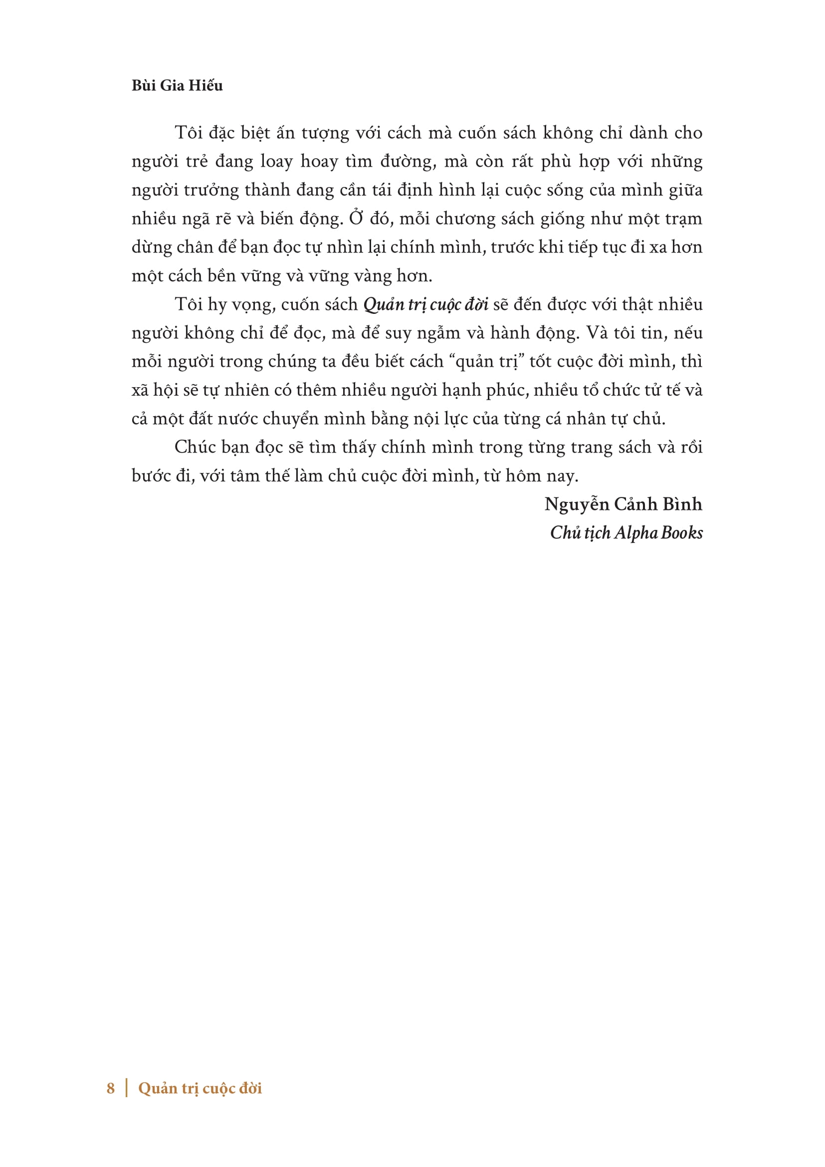 Quản Trị Cuộc Đời - "Làm Chủ Số Phận Hay Bị Cuốn Theo Dòng Đời" - Ảnh 6