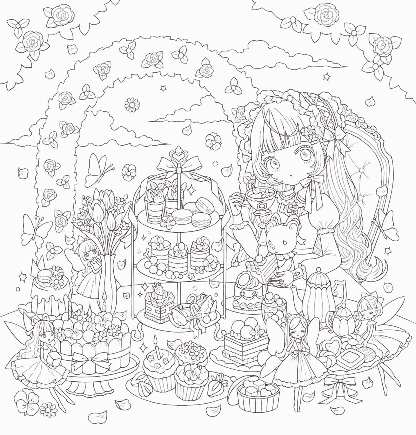 Romantic Gothic 城咲ロンドンぬり絵ブック - Romantic Gothic Nurie Book - Ảnh 3