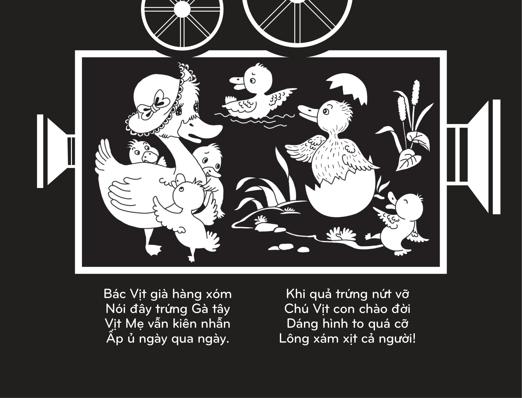 sách chiếu bóng - cinema book - rạp chiếu phim trong sách - vịt con xấu xí - Ảnh 4