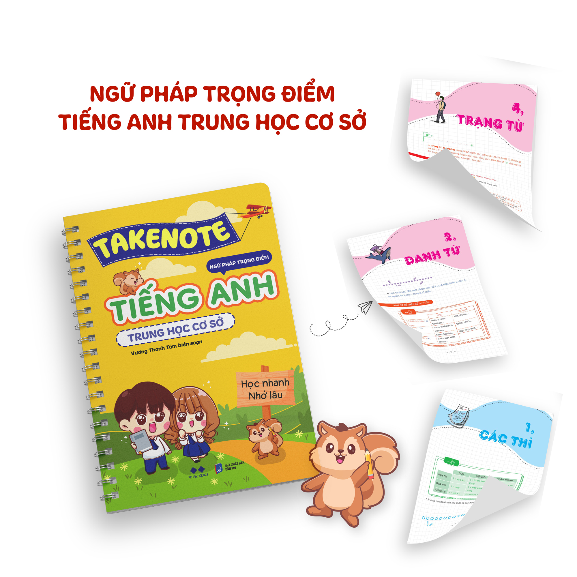 [Sách Đồng Giá 40K] Takenote Ngữ Pháp Trọng Điểm Tiếng Anh Trung Học Cơ Sở - Ảnh 3