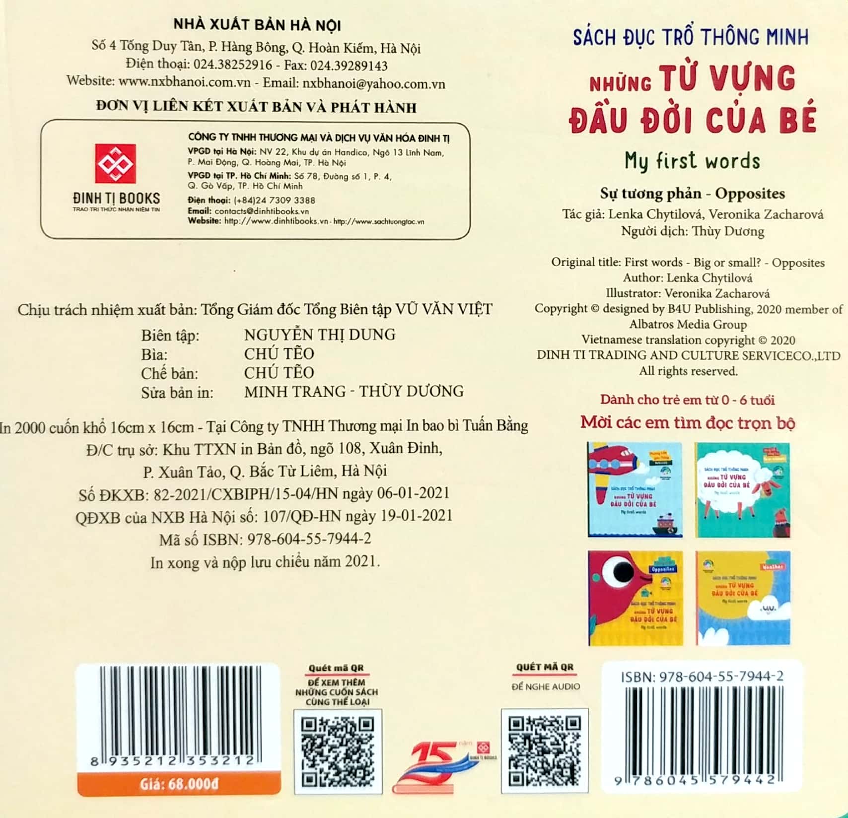 sách đục trổ thông minh - những từ vựng đầu đời của bé - my first words - sự tương phản - opposites - Ảnh 6