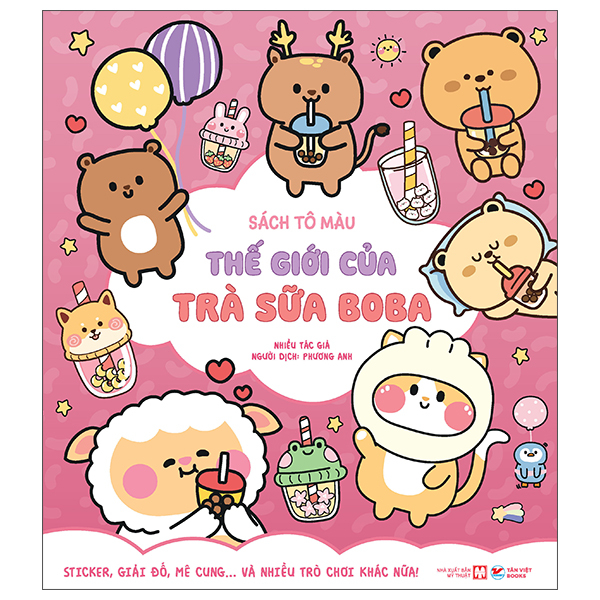 Sách Tô Màu - Thế Giới Của Trà Sữa Boba