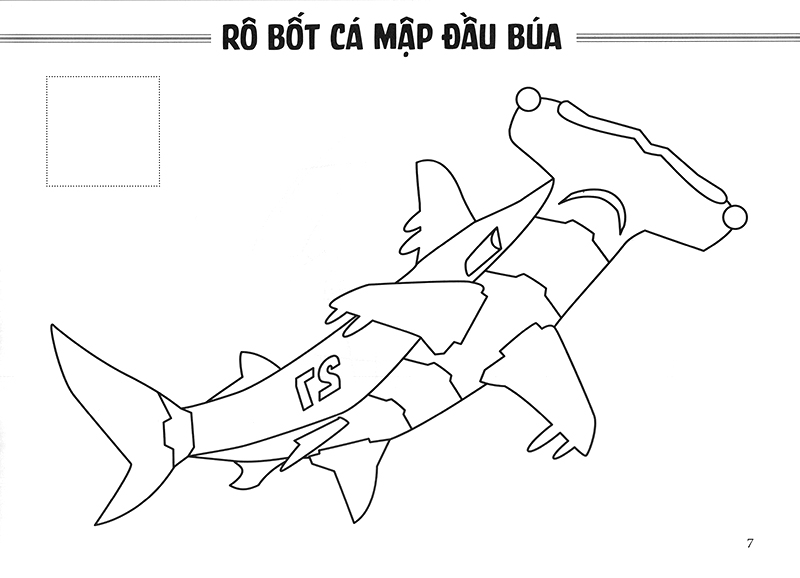 sách tô màu - thế giới rô bốt và xe cộ rô bốt thú (tái bản 2019) - Ảnh 10