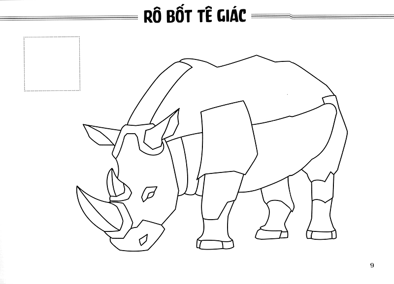 sách tô màu - thế giới rô bốt và xe cộ rô bốt thú (tái bản 2019) - Ảnh 12