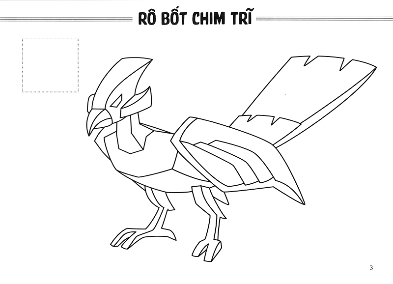 sách tô màu - thế giới rô bốt và xe cộ rô bốt thú (tái bản 2019) - Ảnh 6