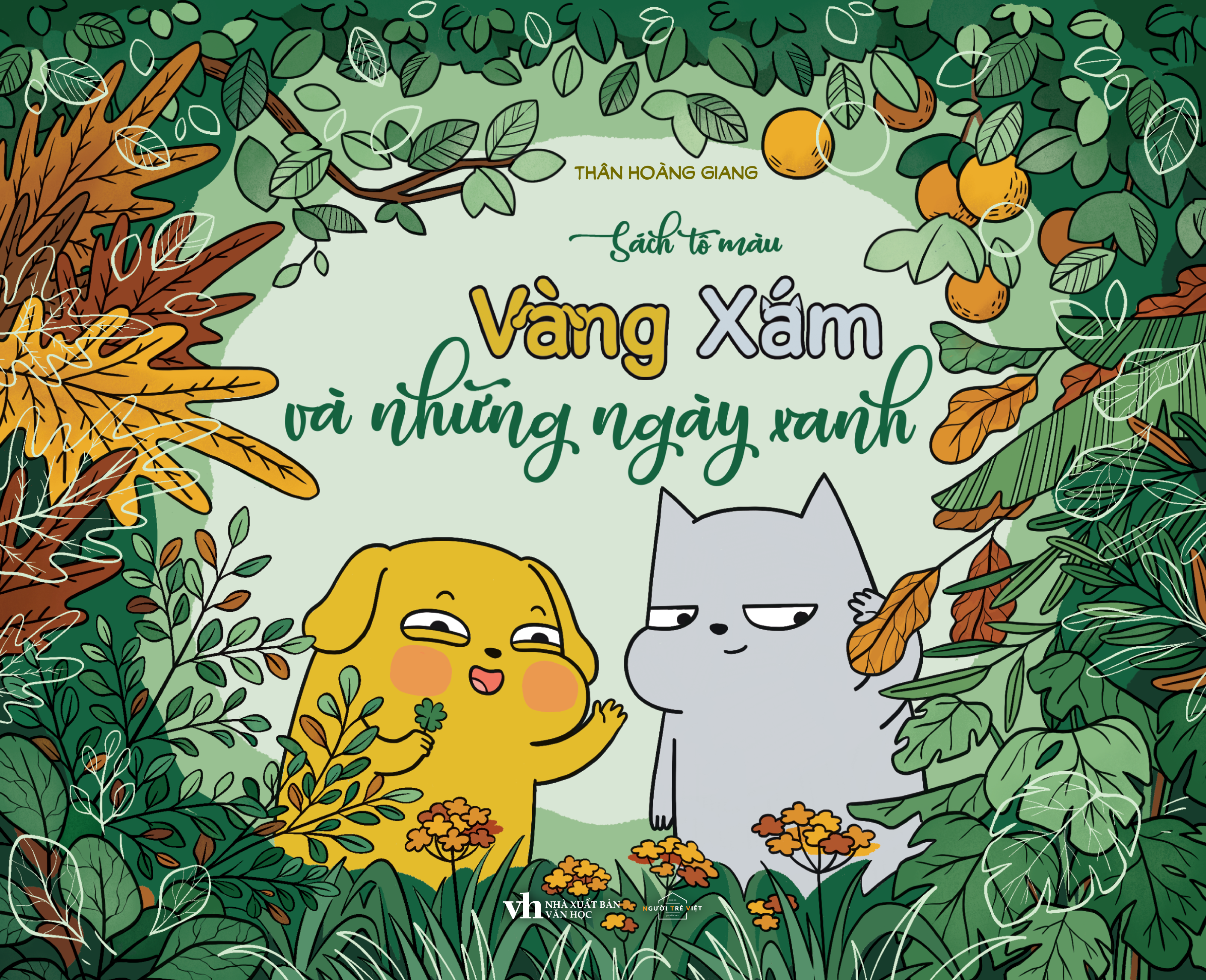 sách tô màu - vàng xám và những ngày xanh - tặng kèm sticker - Ảnh 2