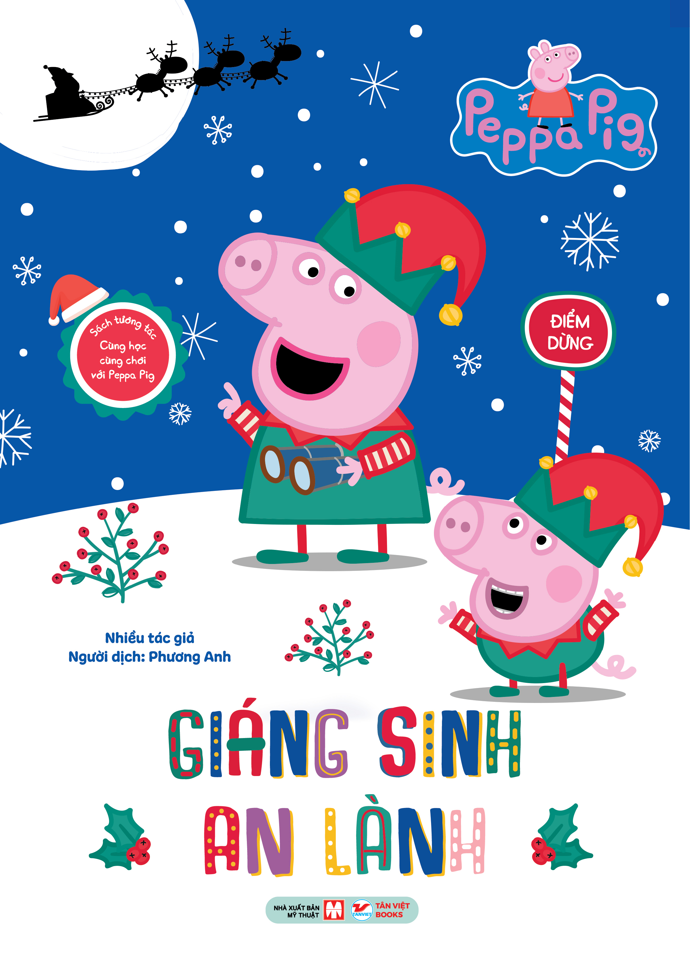 sách tương tác - cùng học cùng chơi với peppa pig - giáng sinh an lành - Ảnh 2