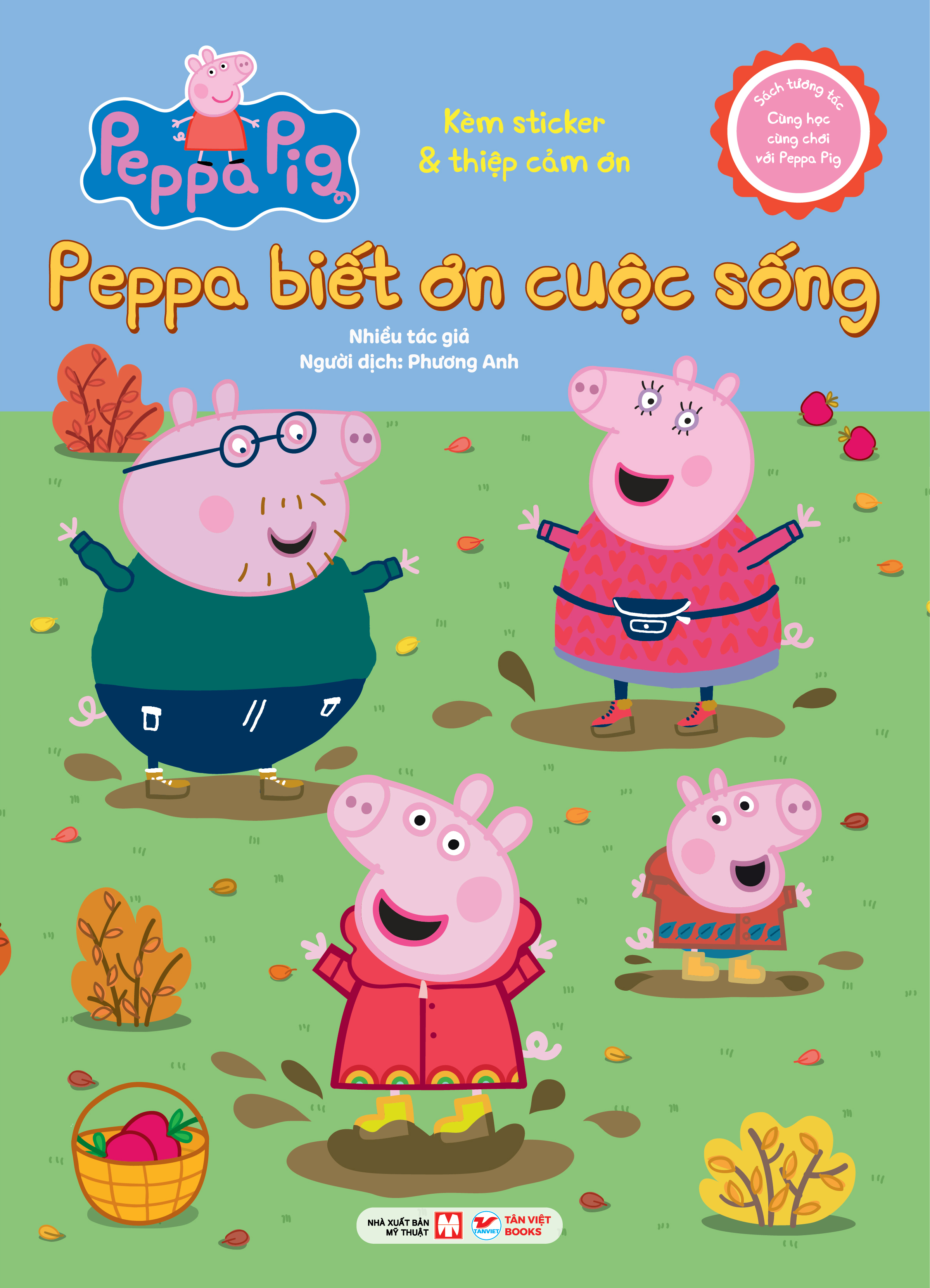 sách tương tác - cùng học cùng chơi với peppa pig - peppa biết ơn cuộc sống - Ảnh 2