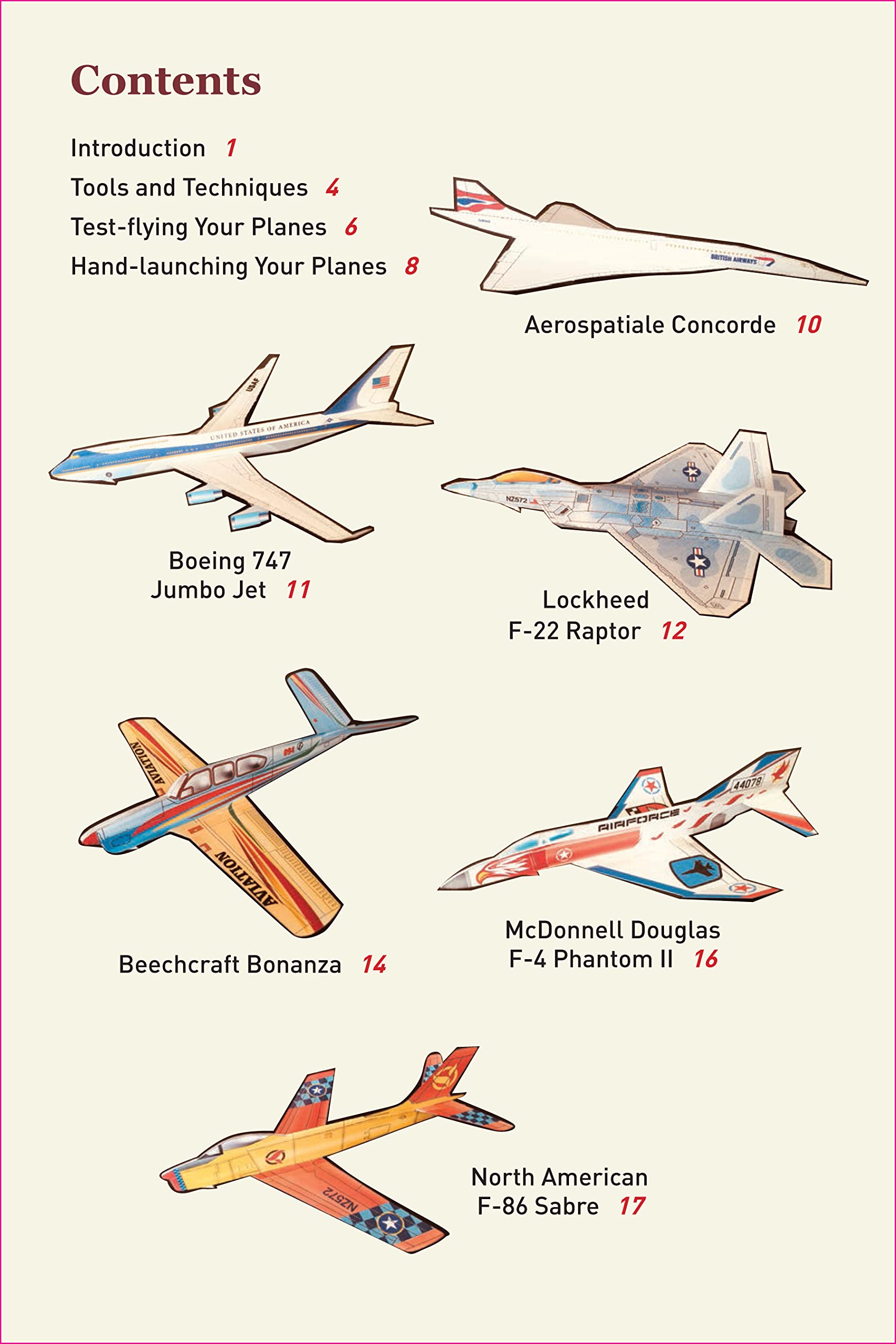 scale model paper airplanes kit: iconic planes that really fly! slingshot launcher included! - just pop-out and assemble (14 famous pop-out airplanes) - Ảnh 5