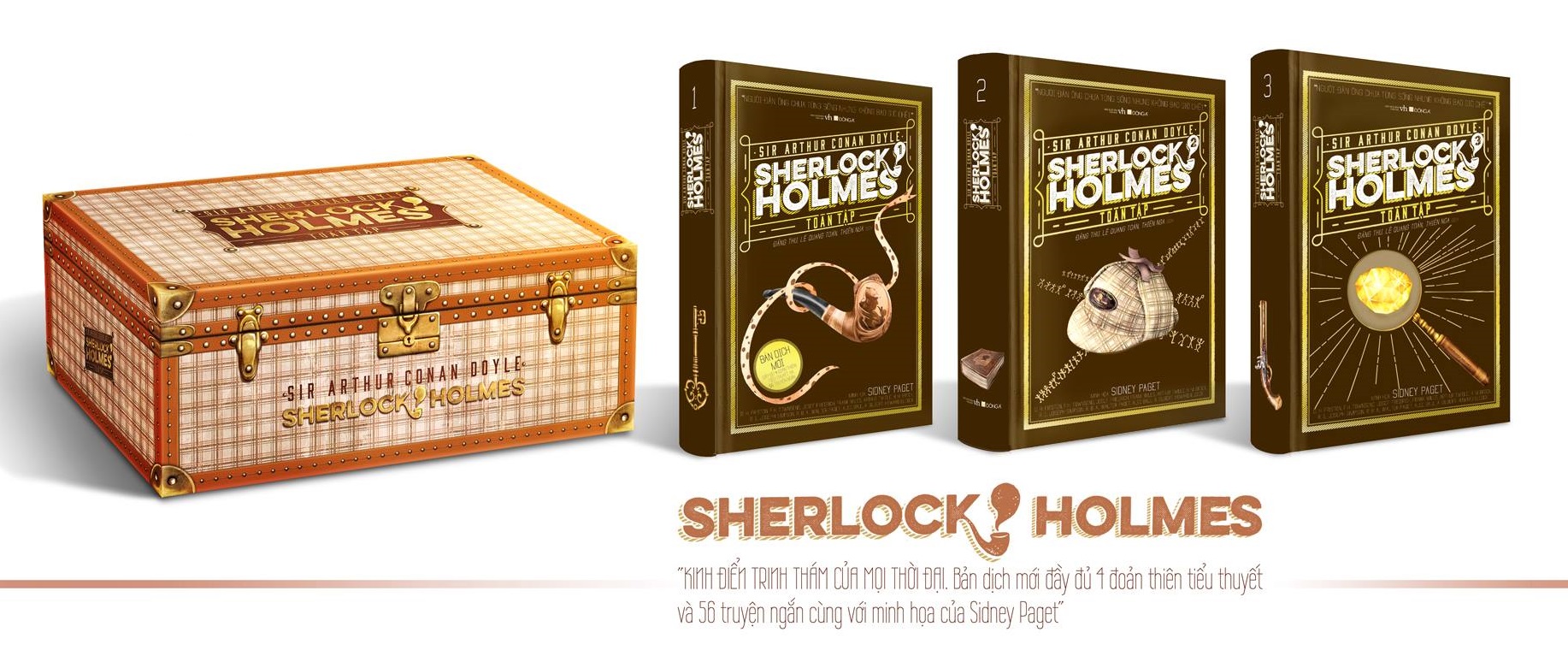 sherlock holmes toàn tập (bộ hộp 3 tập - bìa cứng) - Ảnh 2