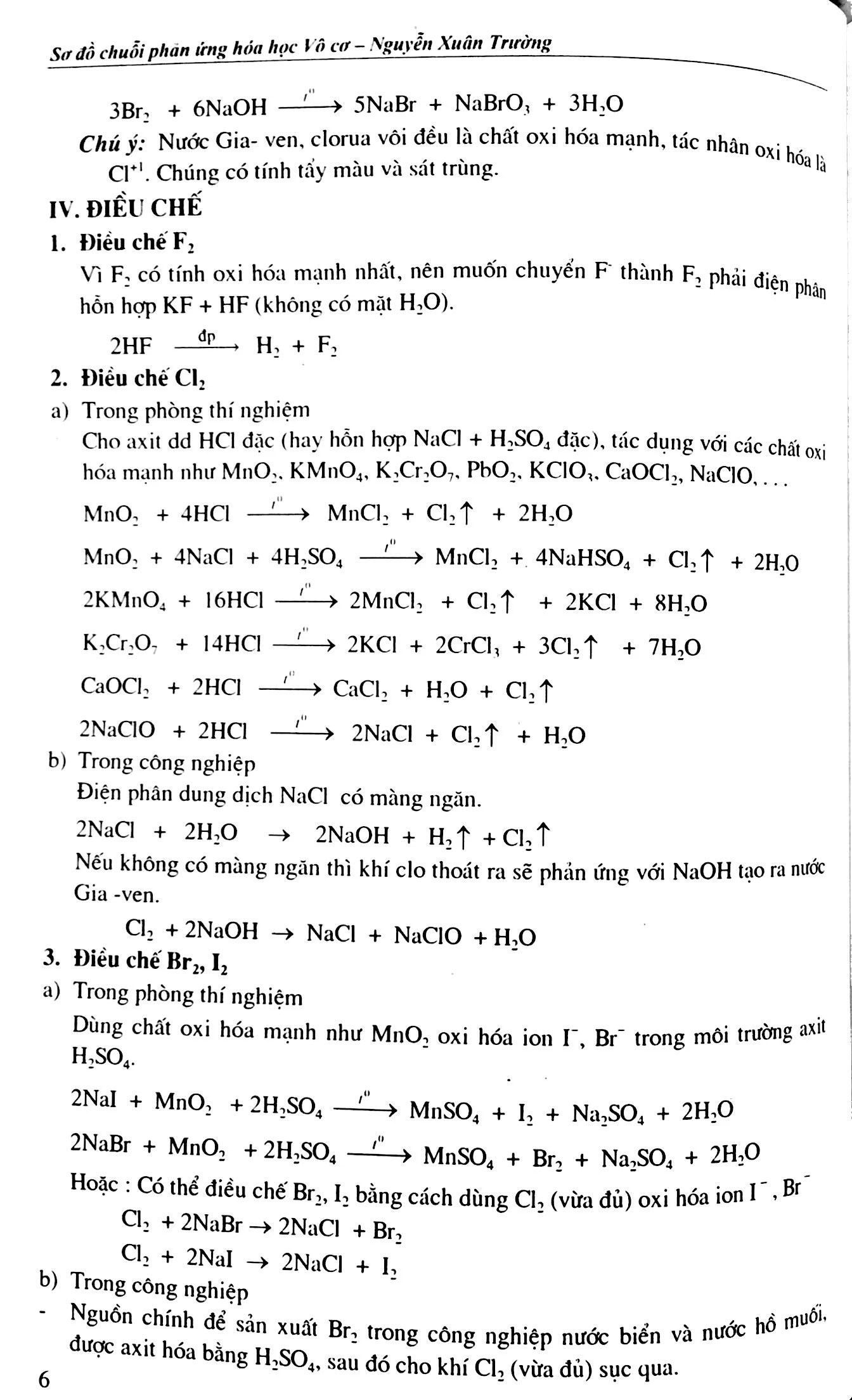 sơ đồ chuổi phản ứng hóa học vô cơ - Ảnh 5