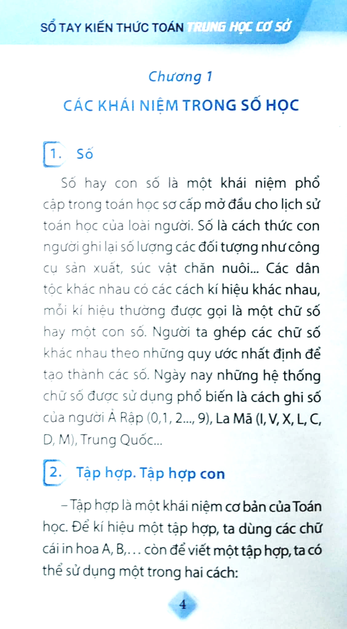 sổ tay kiến thức toán trung học cơ sở - Ảnh 4