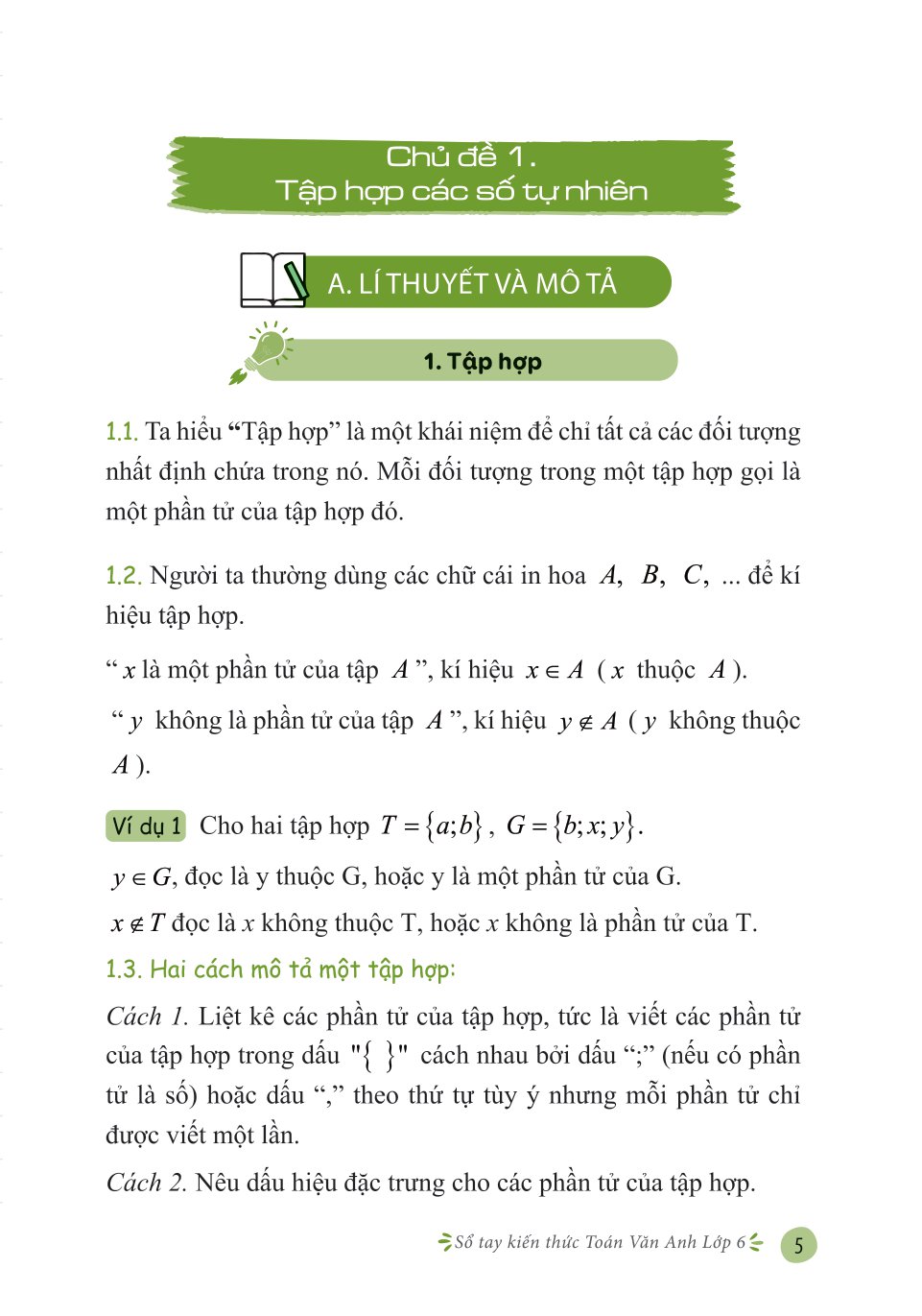 sổ tay kiến thức toán văn anh lớp 6 - Ảnh 6