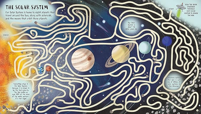 space mazes - 45 cosmic mazes packed with science facts - Ảnh 5