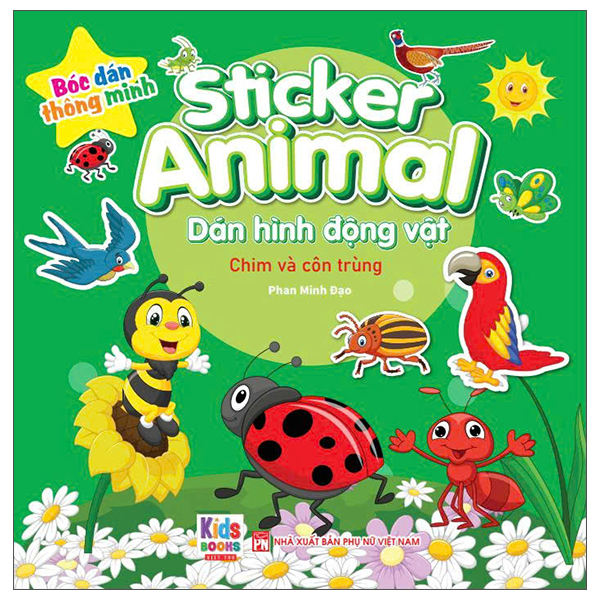 Sticker Animal - Dan Hinh Dong Vat - Chim Va Con Trung