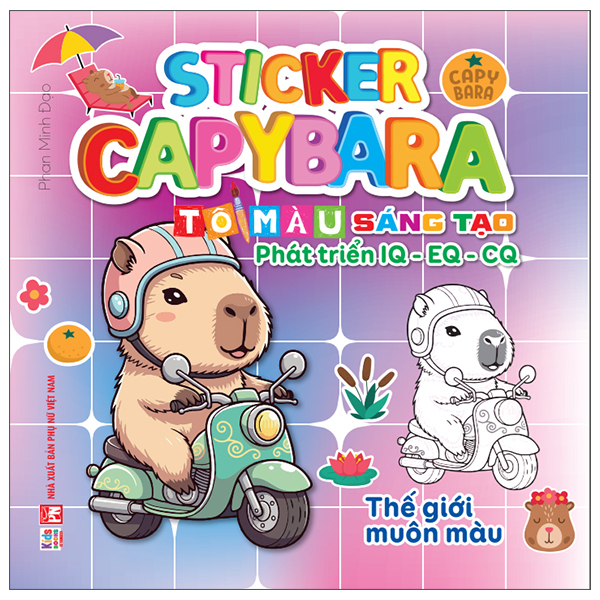 Sticker Capybara - To Mau Sang Tao Phat Trien IQ-EQ-CQ - Giac Mo Ve Tuong Lai - Ảnh 3