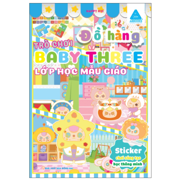 sticker chơi sáng tạo học thông minh - trò chơi đồ hàng baby three - chăm việc nhà - Ảnh 6