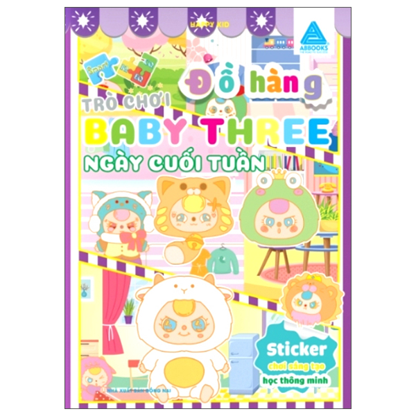 sticker chơi sáng tạo học thông minh - trò chơi đồ hàng baby three - lớp học mẫu giáo - Ảnh 4