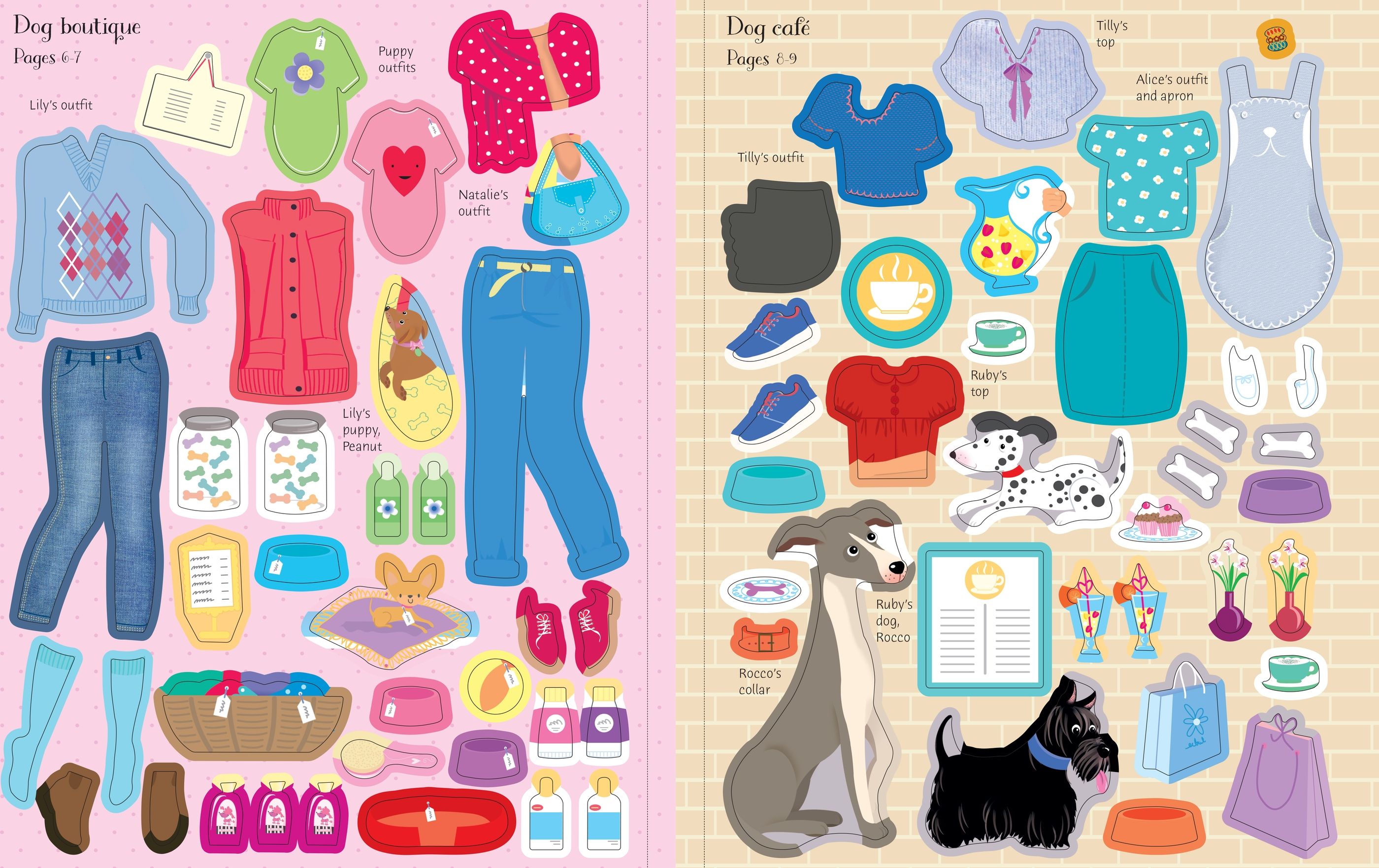 sticker dolly dressing dogs and puppies - Ảnh 5