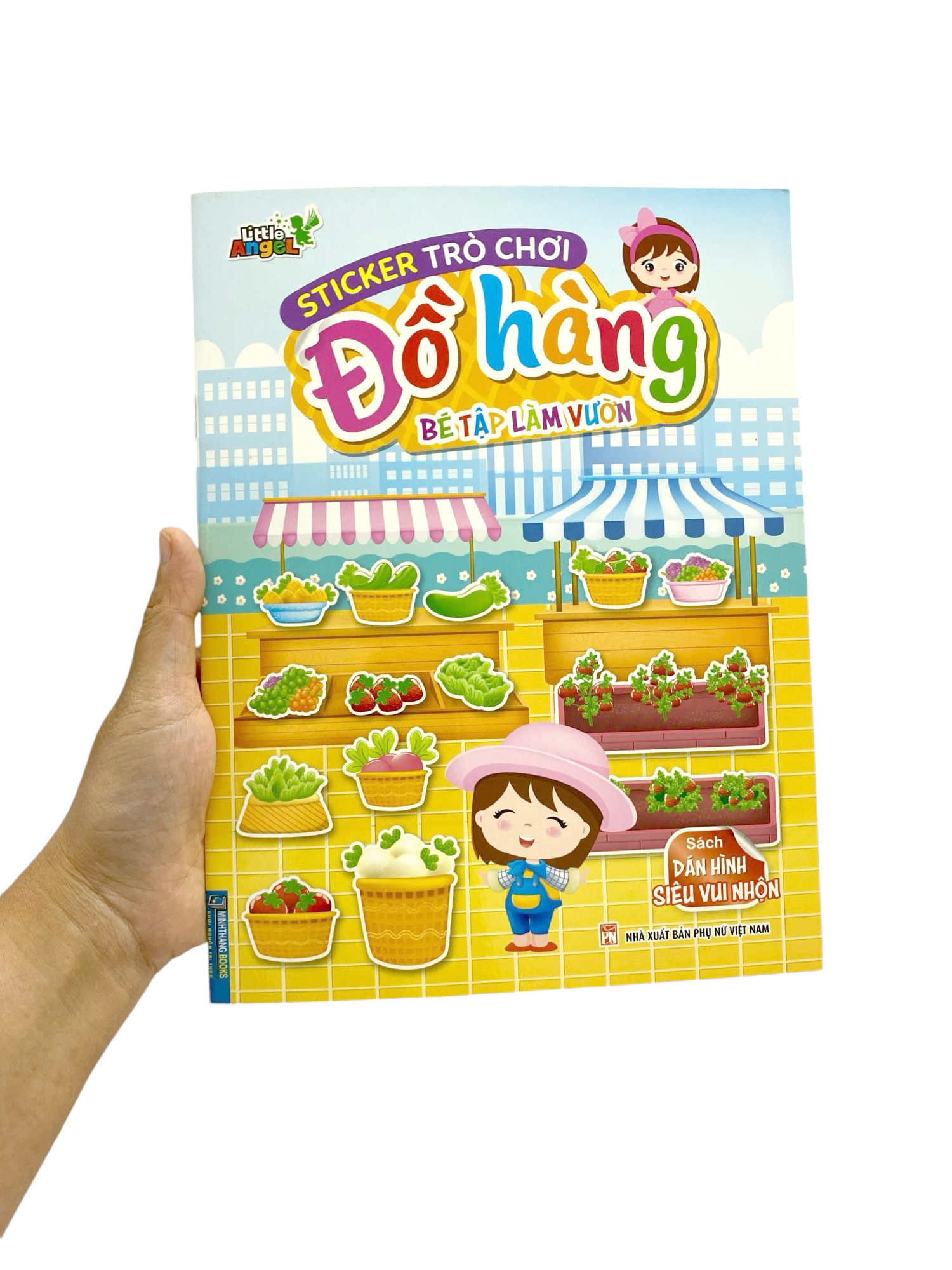 sticker trò chơi đồ hàng - bé tập làm vườn (sách dán hình siêu vui nhộn) - Ảnh 7