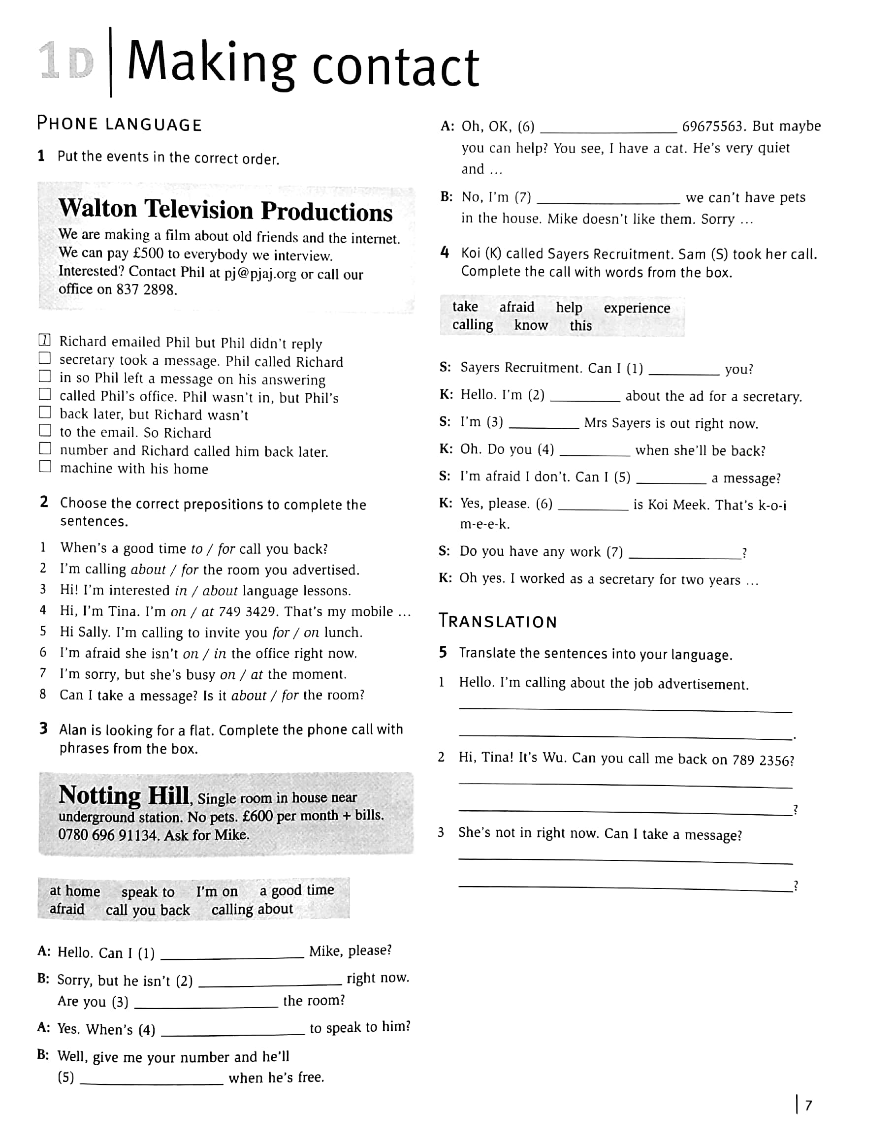 straightforward pre-intermediate level: workbook with key + cd - Ảnh 8