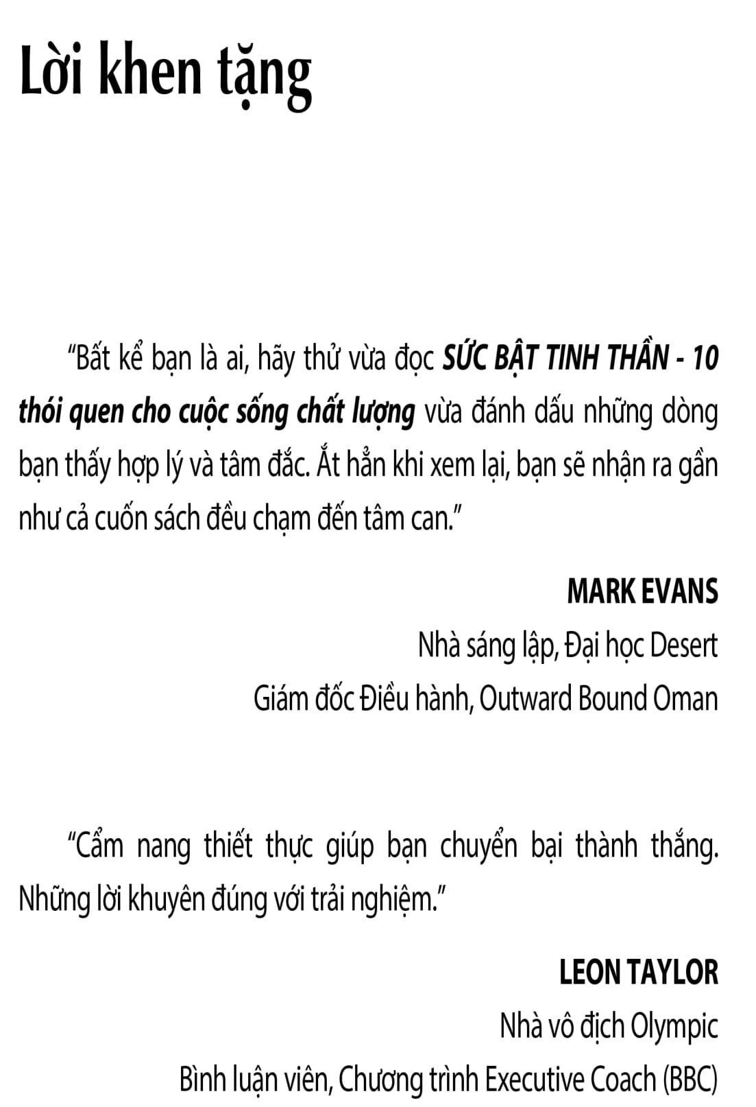 sức bật tinh thần - 10 thói quen cho cuộc sống chất lượng - Ảnh 5