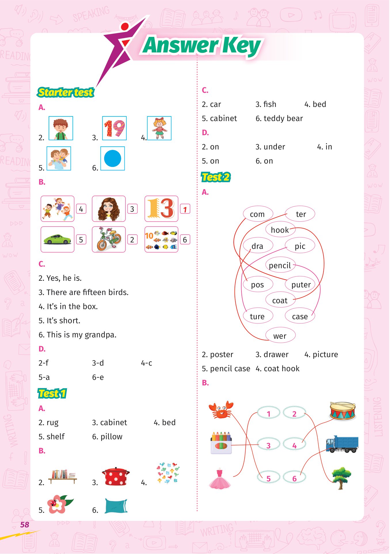super test - đề kiểm tra nhanh tiếng anh cho học sinh lớp 3 - Ảnh 15