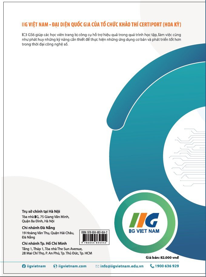 tăng cường tin học quốc tế - ic3-gs6 level 2 - digital literacy (tái bản 2024) - Ảnh 4