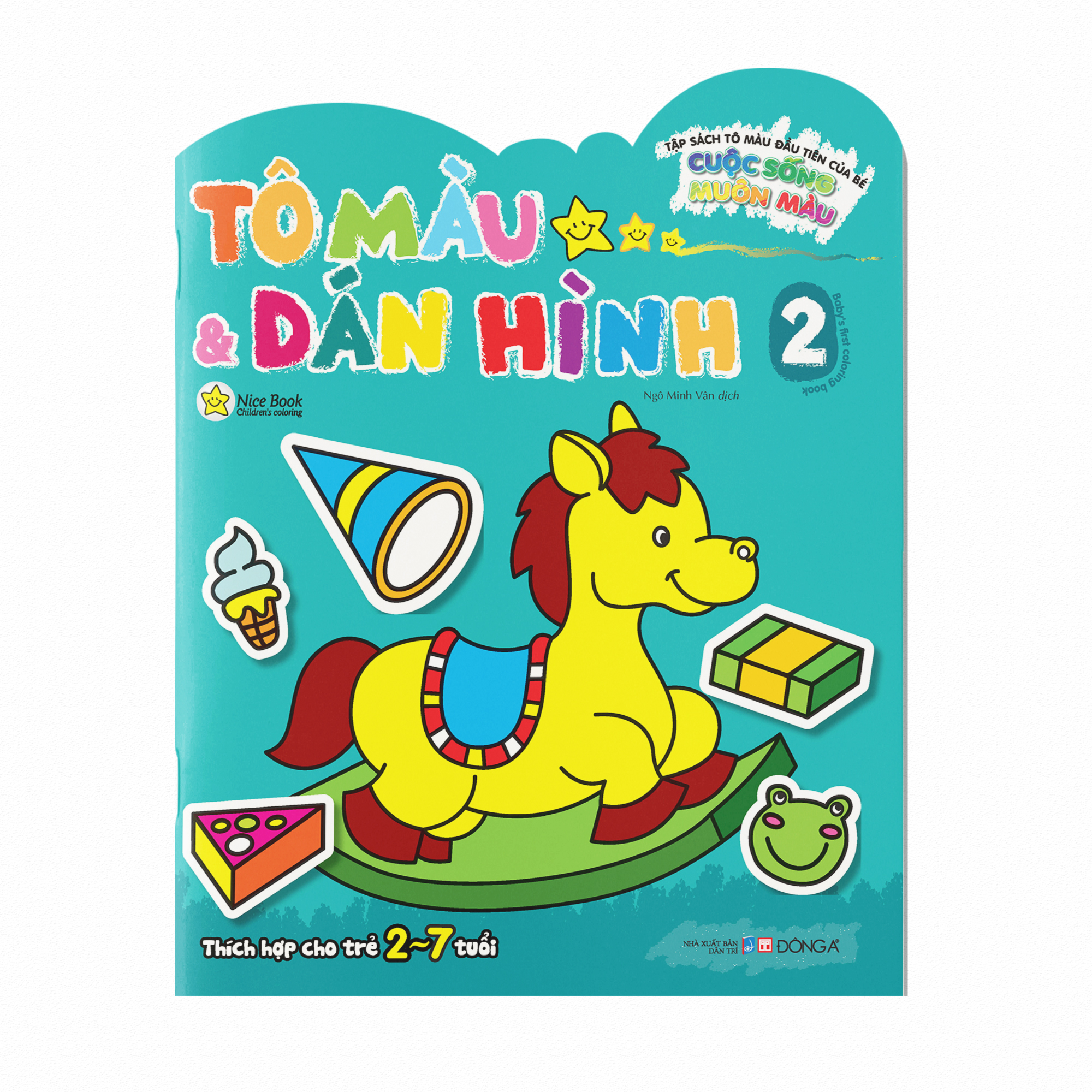tập sách tô màu đầu tiên của bé - cuộc sống muôn màu - tô màu và dán hình - tập 2 - Ảnh 2