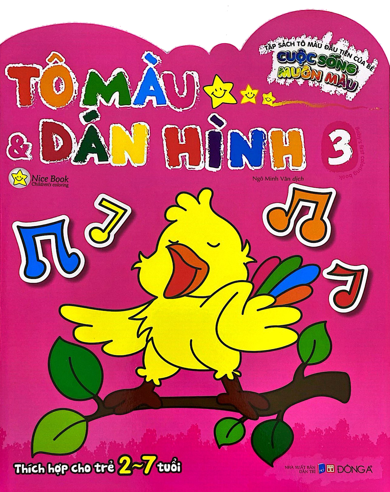 tập sách tô màu đầu tiên của bé - cuộc sống muôn màu - tô màu và dán hình - tập 3 - Ảnh 3