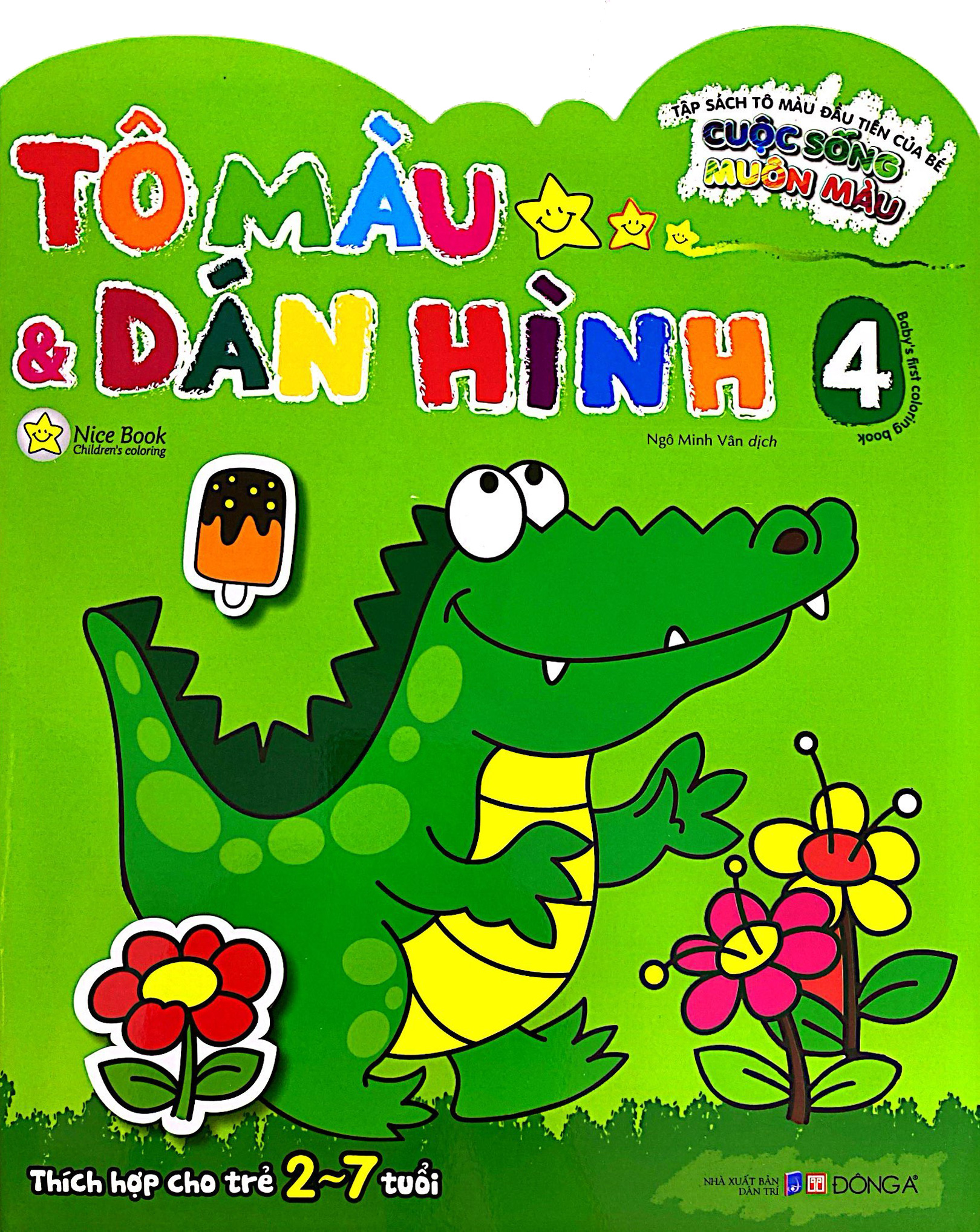 tập sách tô màu đầu tiên của bé - cuộc sống muôn màu - tô màu và dán hình - tập 4 - Ảnh 3