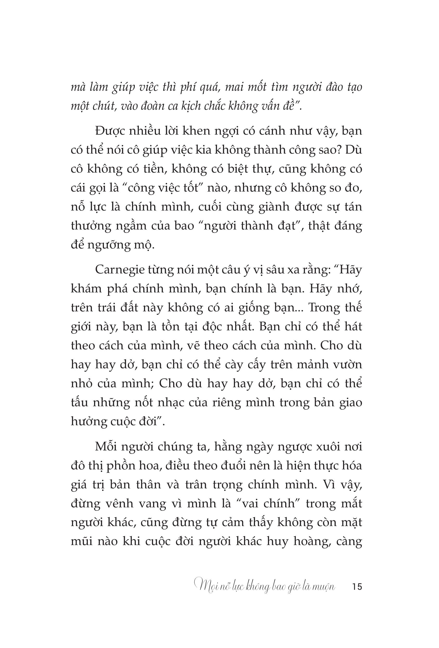 Thay Đổi Bản Thân, Làm Chủ Cuộc Đời - Mọi Nỗ Lực Không Bao Giờ Là Muộn - Ảnh 14