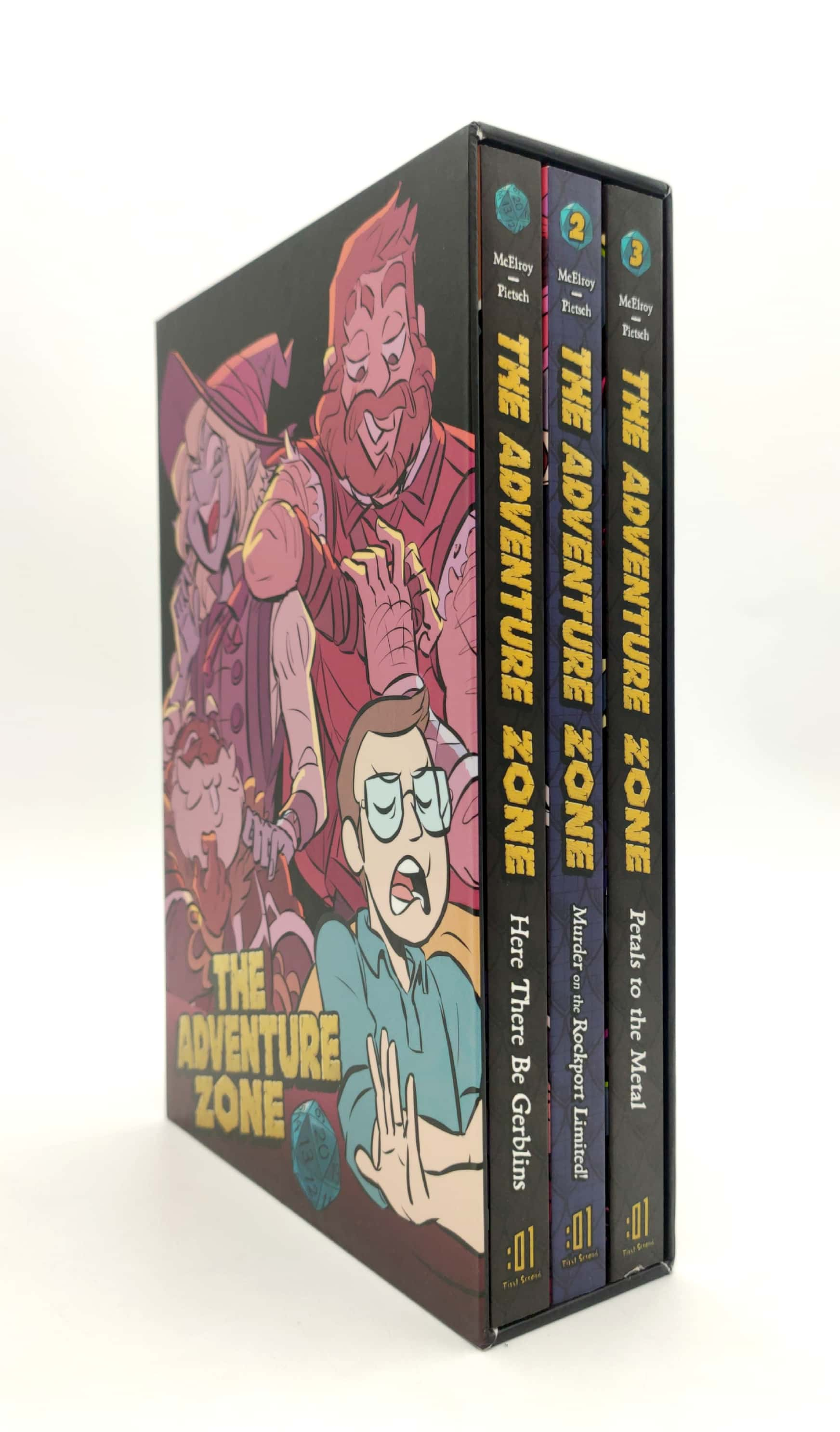 the adventure zone boxed set: here there be gerblins, murder on the rockport limited! and petals to the metal - Ảnh 2