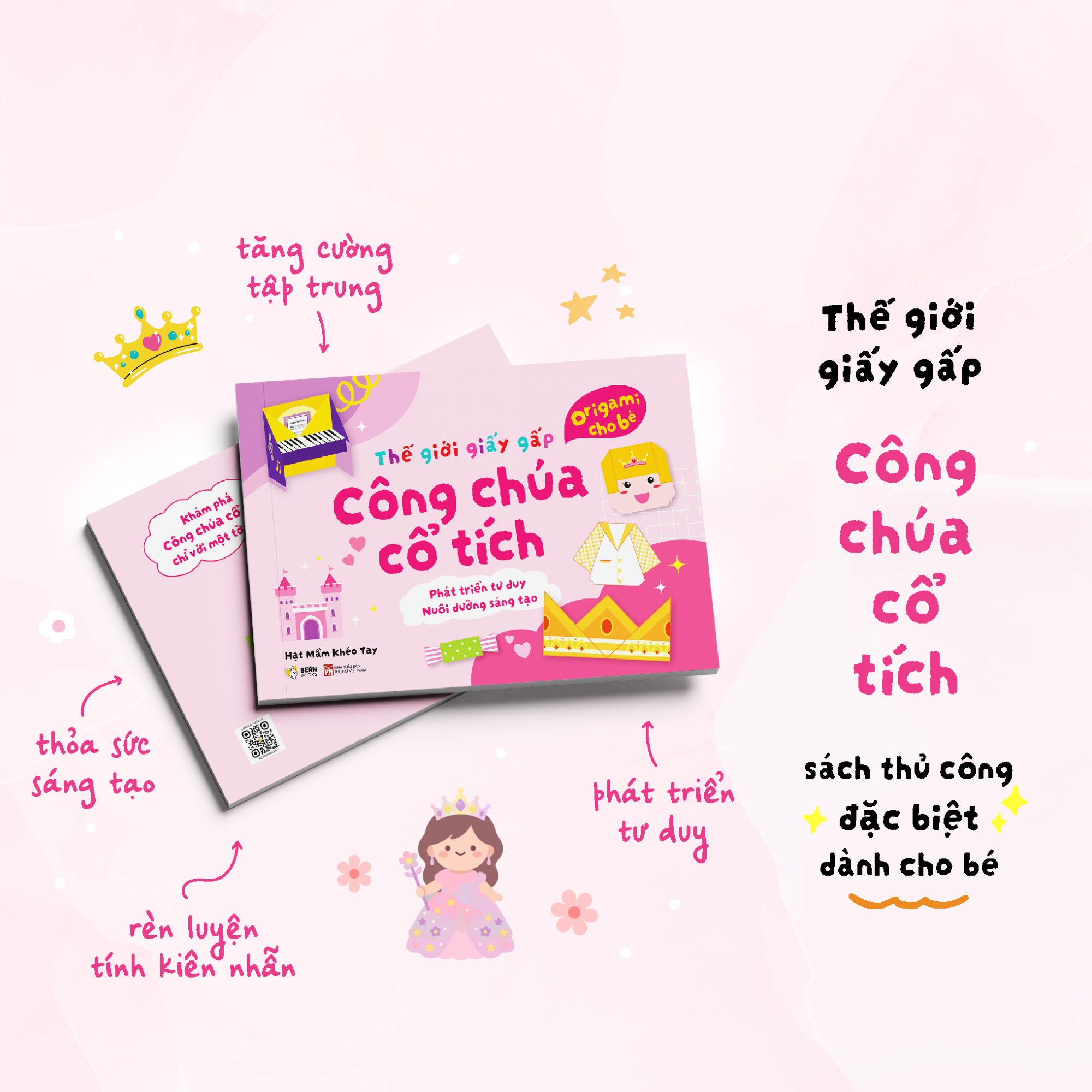 Thế Giới Giấy Gấp - Origami Cho Bé - Công Chúa Cổ Tích - Ảnh 3