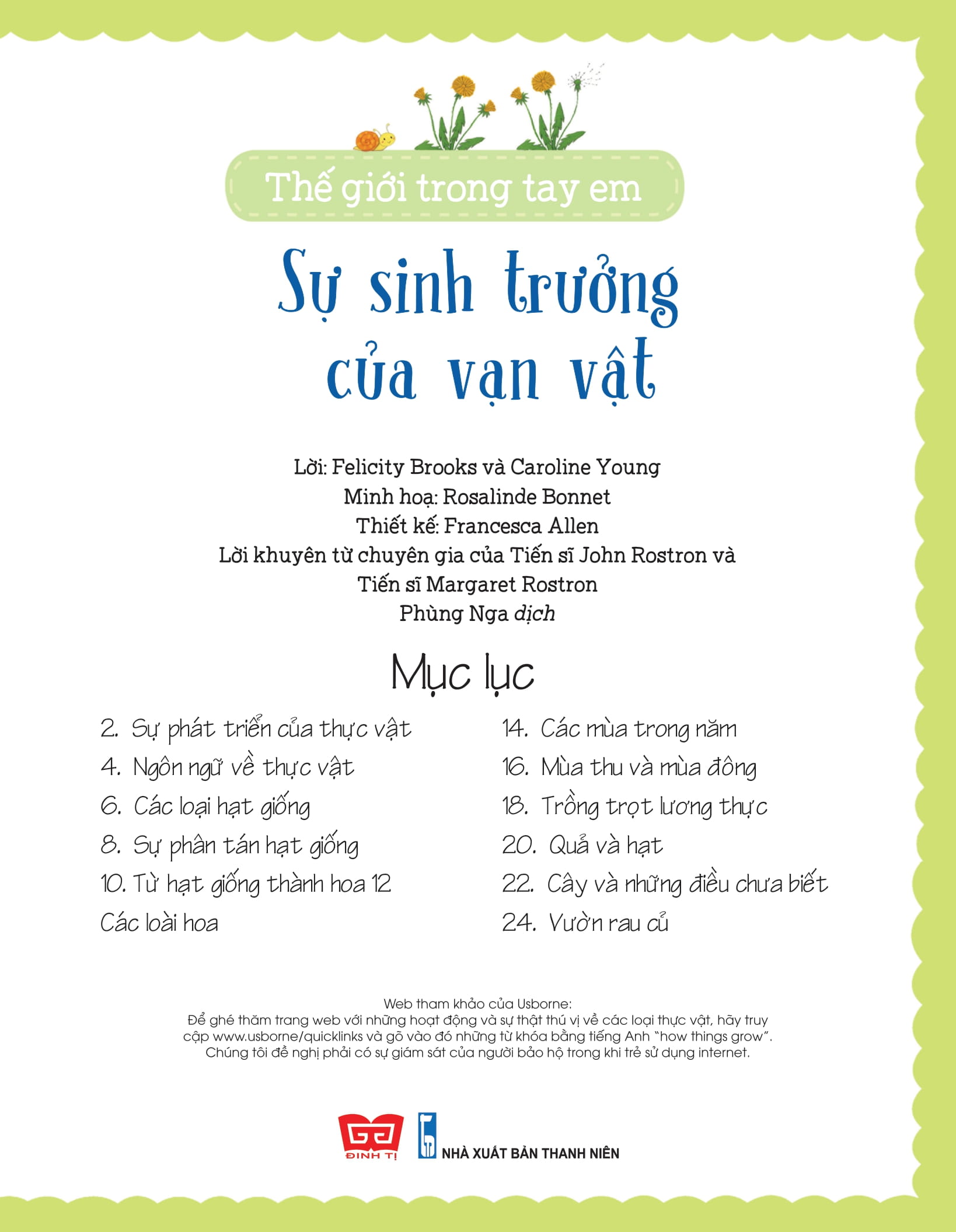 thế giới trong tay em - sự sinh trưởng của vạn vật - Ảnh 2