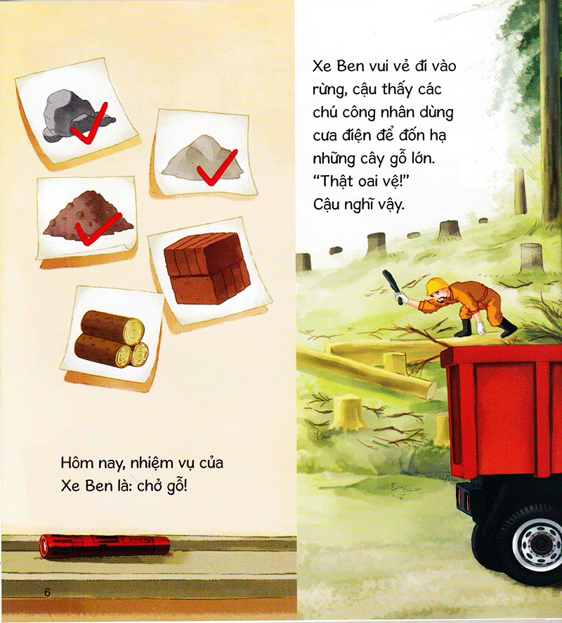 thế giới xe công trình - xe cẩu tốt bụng (tái bản 2019) - Ảnh 8