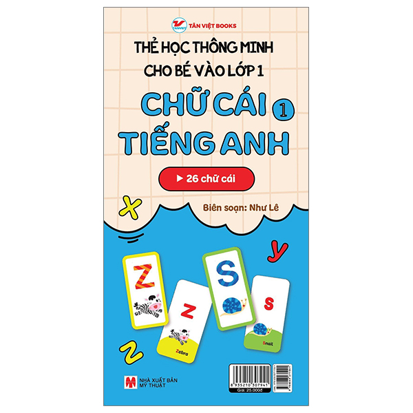 thẻ học thông minh cho bé vào lớp 1 - chữ cái tiếng anh 1