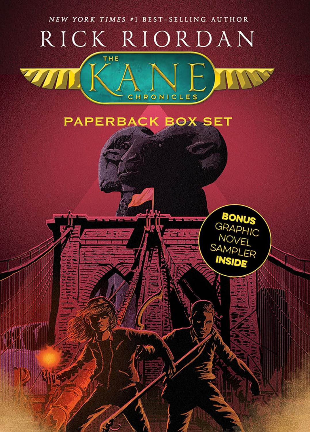the kane chronicles paperback box set with graphic novel sampler - Ảnh 3