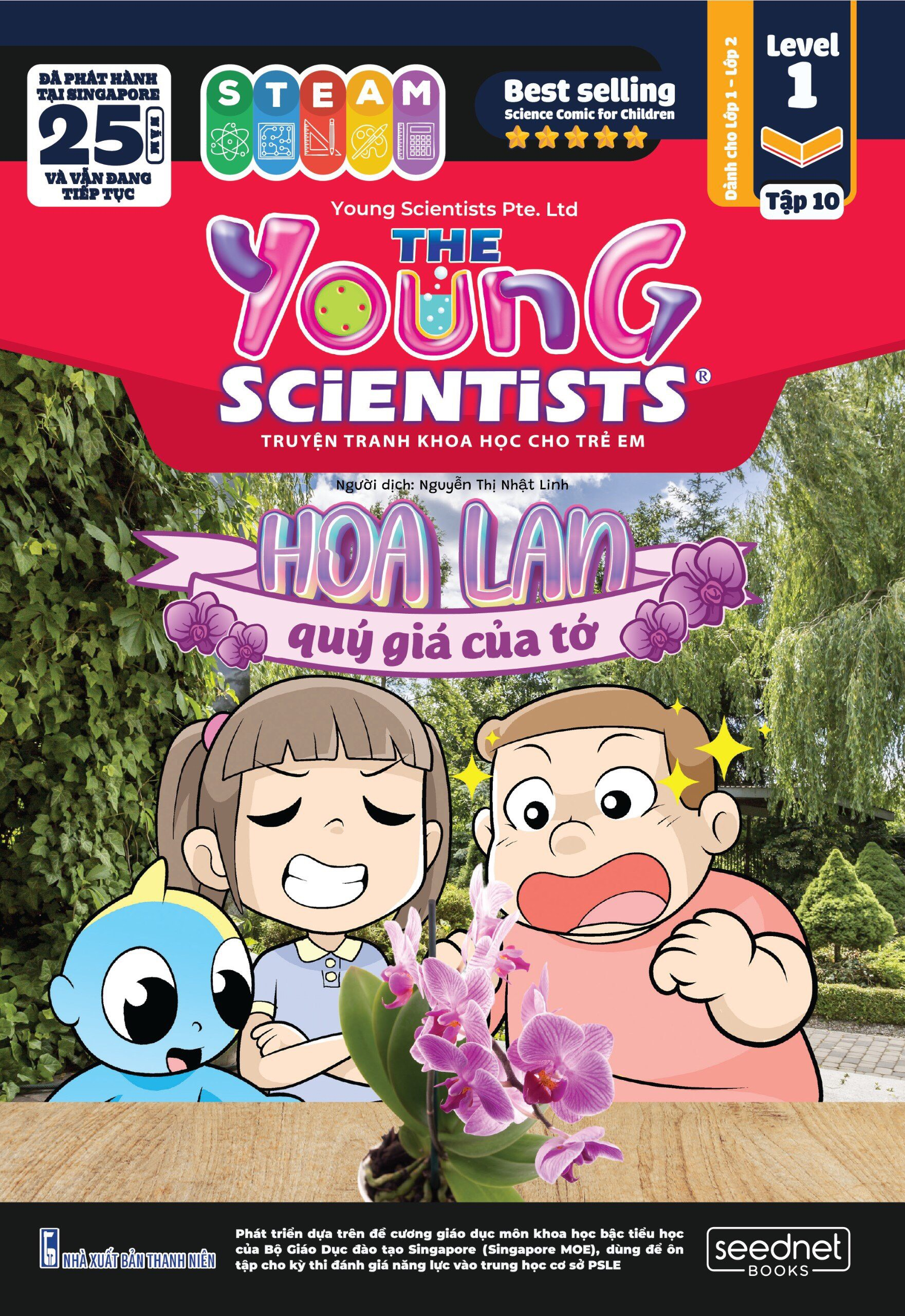 the young scientists - truyện tranh khoa học cho trẻ em - level 1 - tập 10 - hoa lan qúy gía của tớ - Ảnh 2