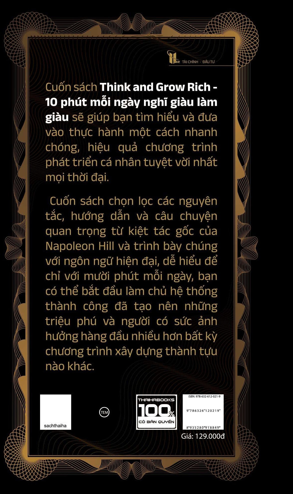think and grow rich - 10 phút mỗi ngày nghĩ giàu làm giàu - bìa cứng - Ảnh 8