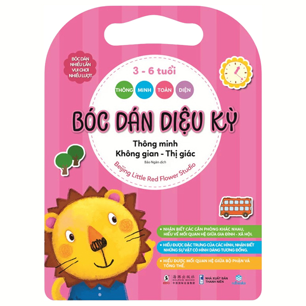 Thông Minh Toàn Diện - Bóc Dán Diệu Kỳ - 3-6 Tuổi - Thông Minh Không Gian-Thị Giác